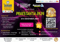 PRAESTANTIA 2K24 Technical Fest Poster